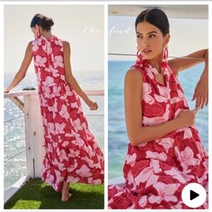 NWT Floral Pink Maxi Dress